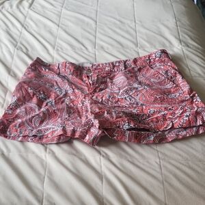 Old Navy Pink Paisley Print Women's Shorts